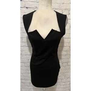 Tobi Mini Black Sleeveless Dress Size Medium